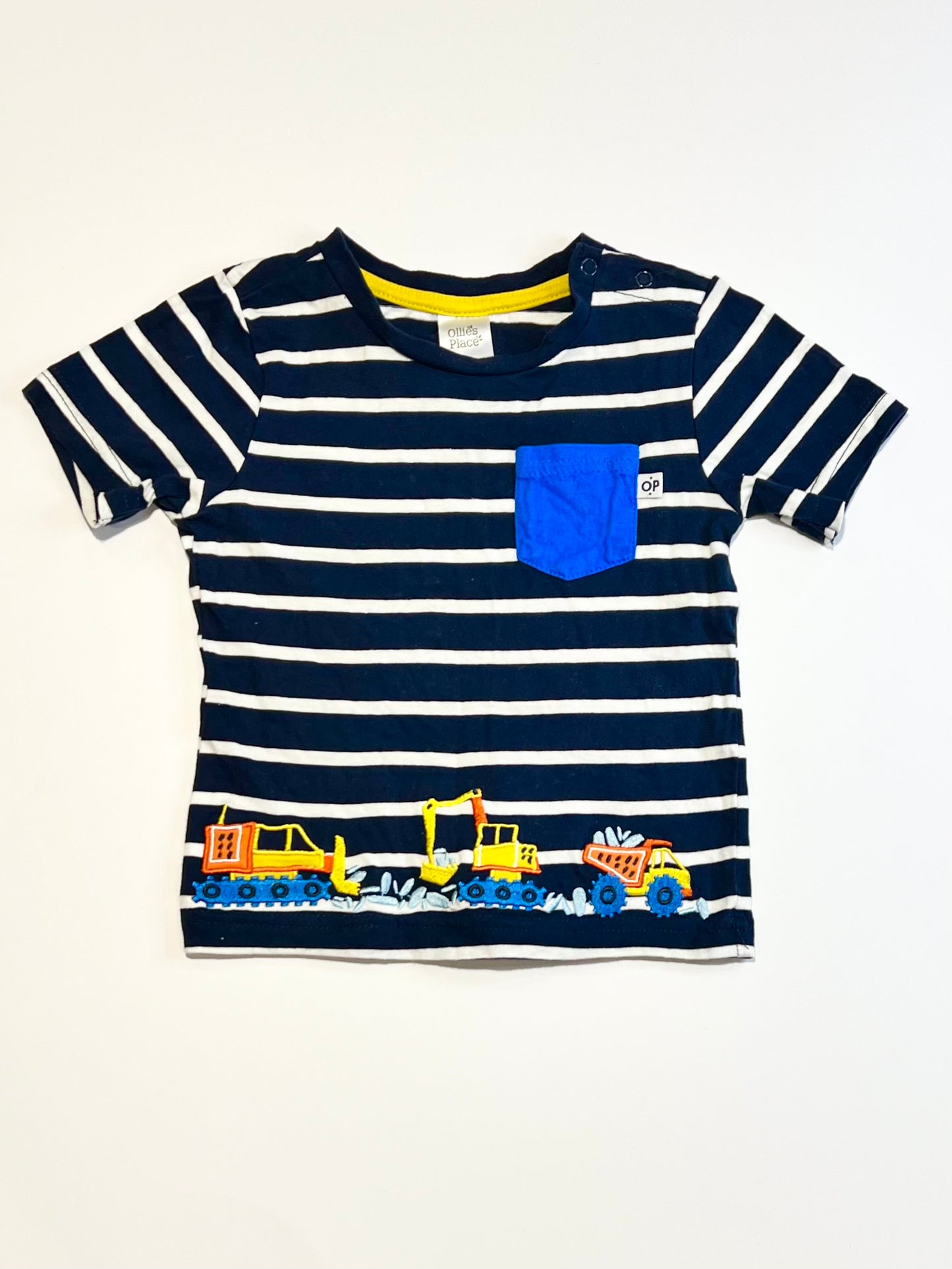 Striped diggers tee - Size 2