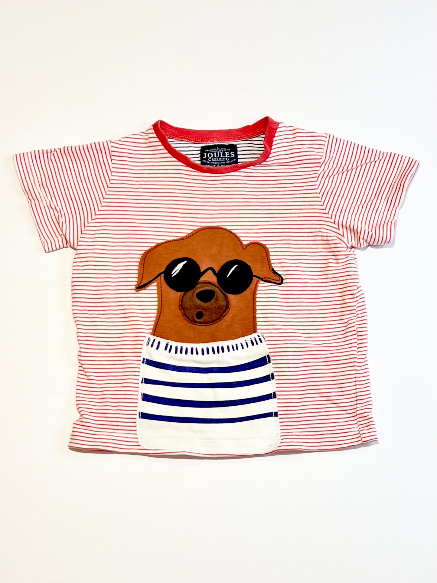 Striped doggy tee - Size 2