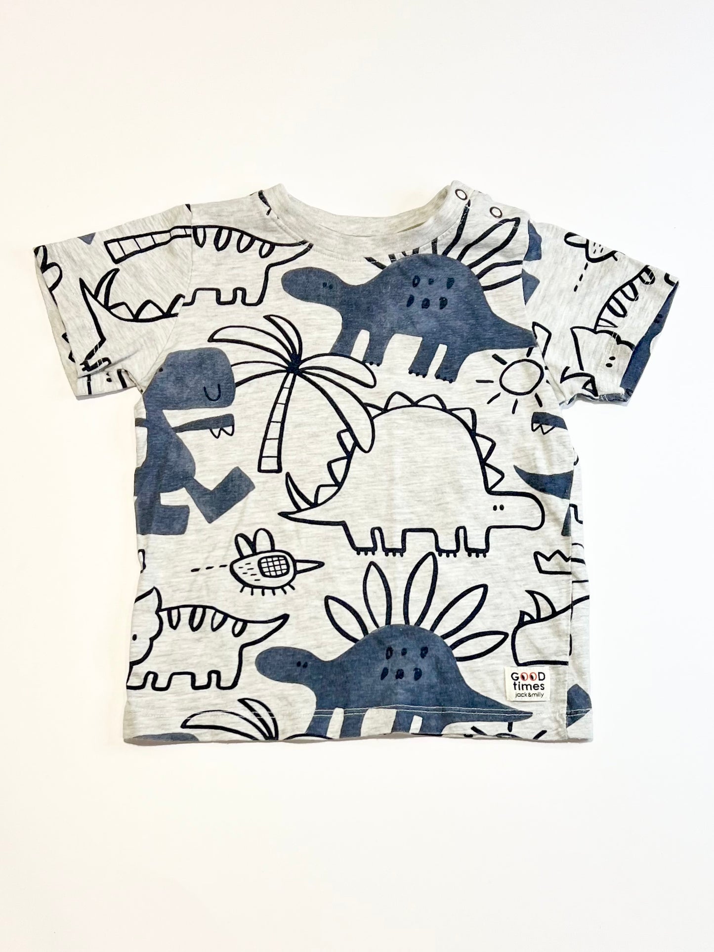 Grey dino tee - Size 2