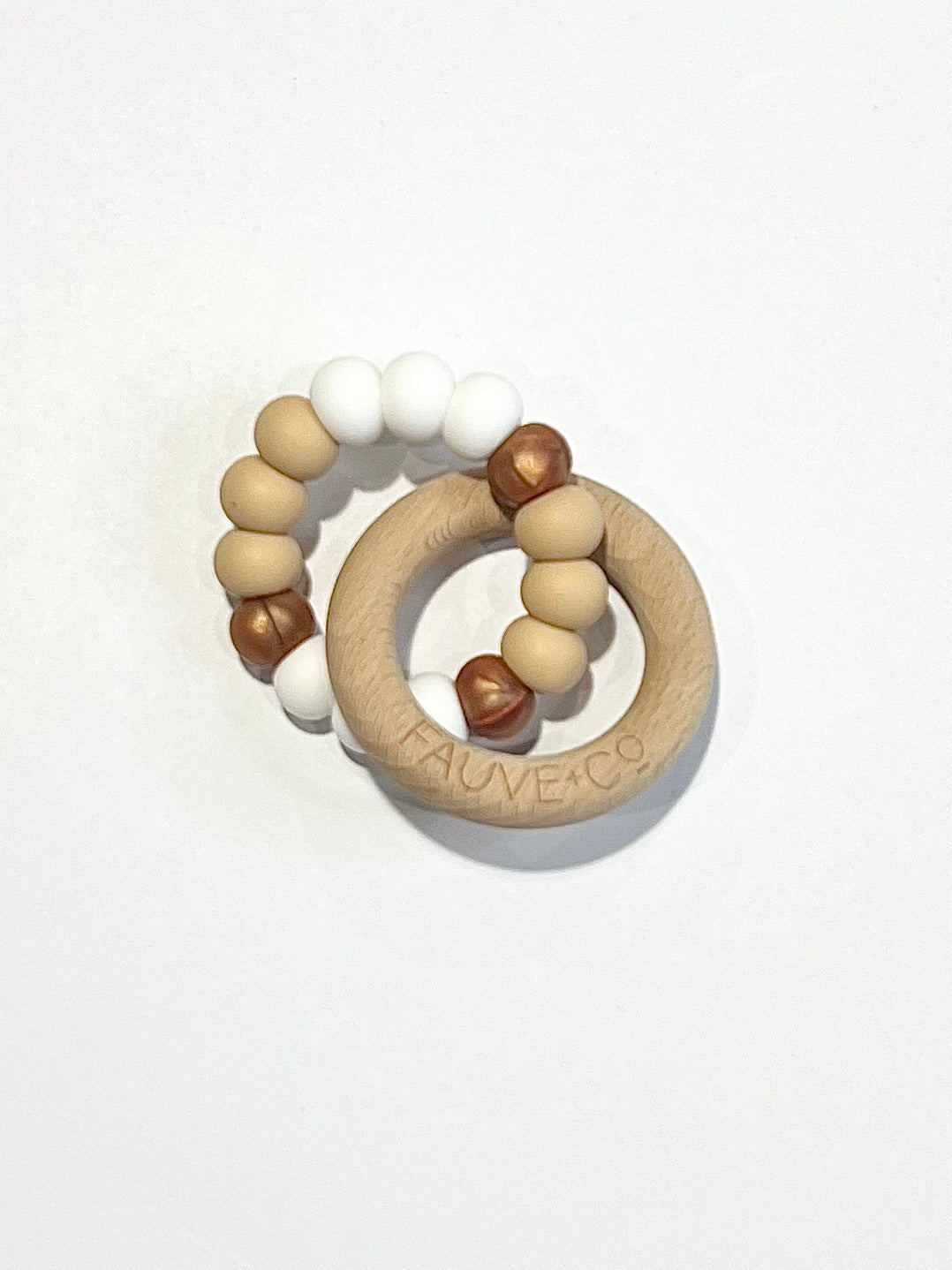 Halo silicone beaded teether