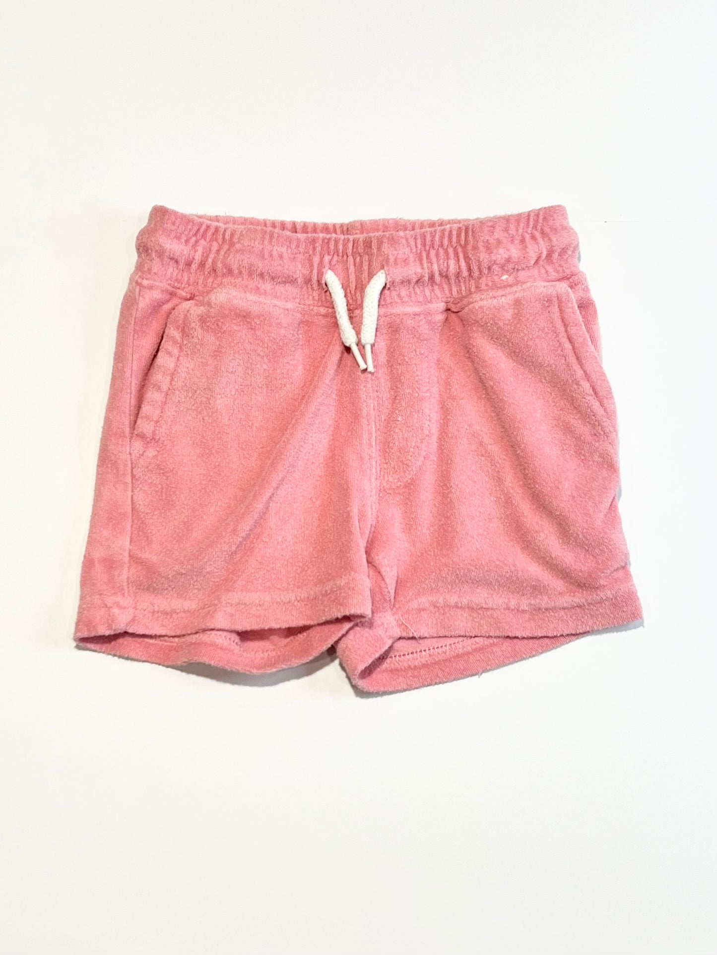 Pink terry shorts - Size 2