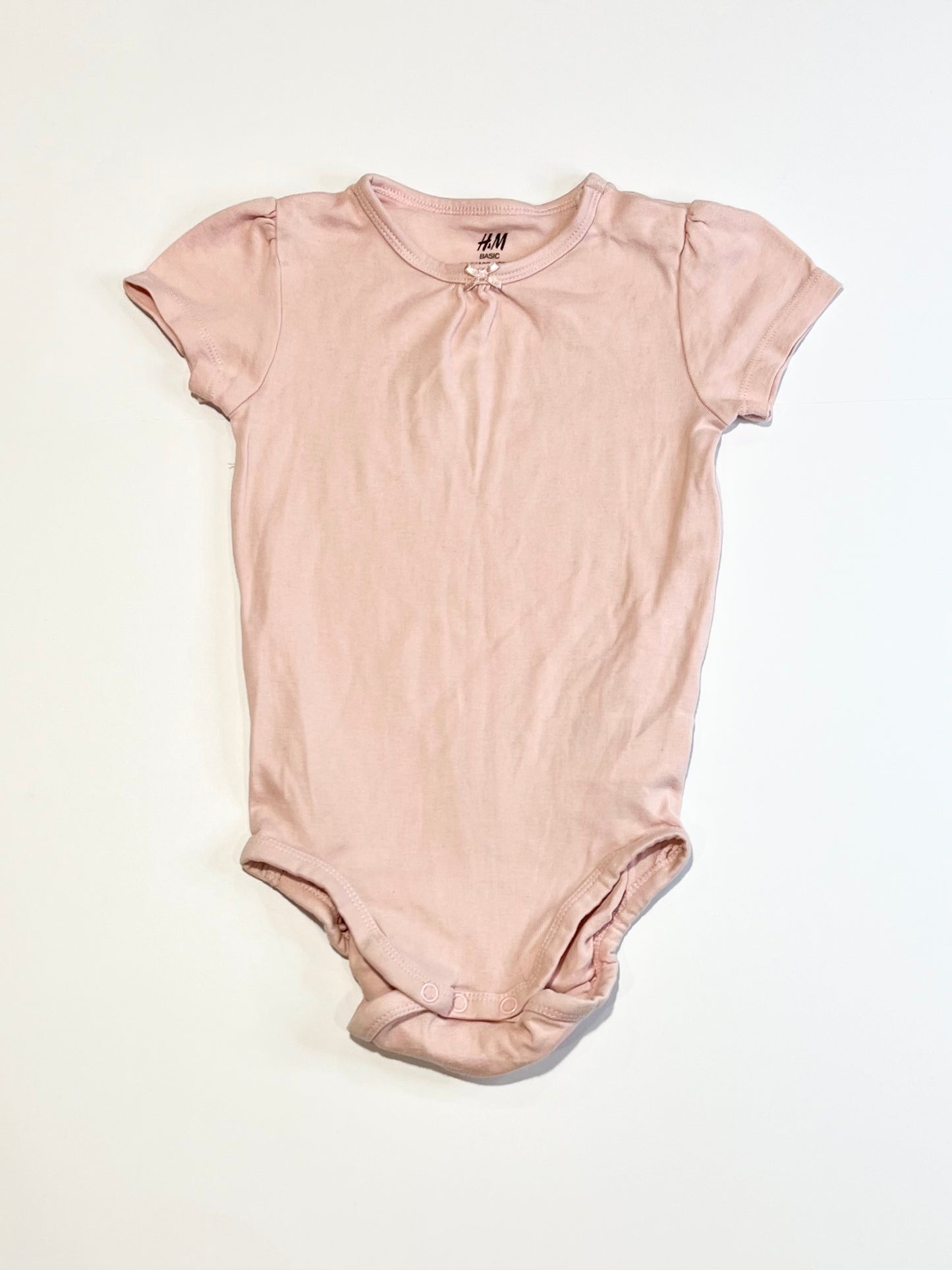 Pink ribbed bodysuit - Size 2