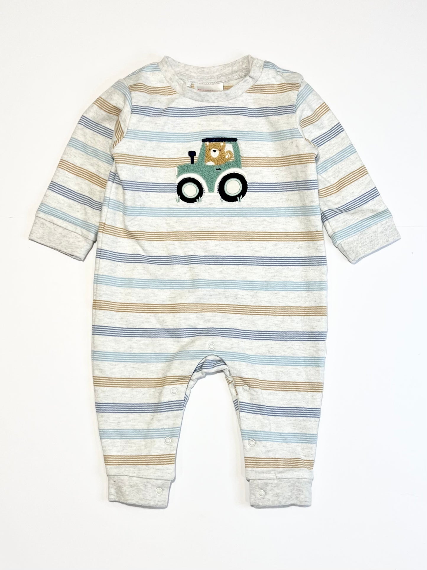 Tractor fleece onesie - Size 00