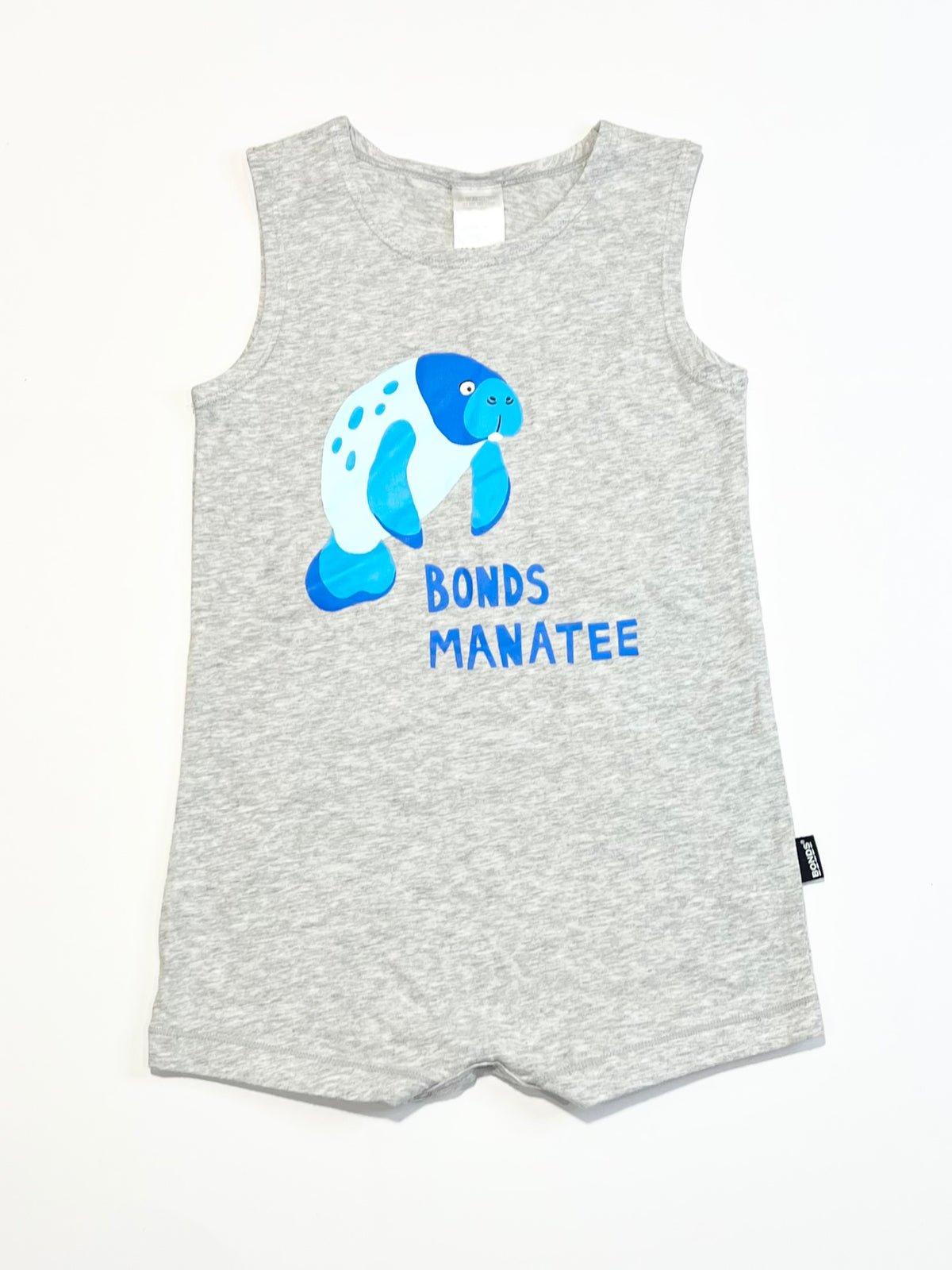 Grey manatee romper - Size 2