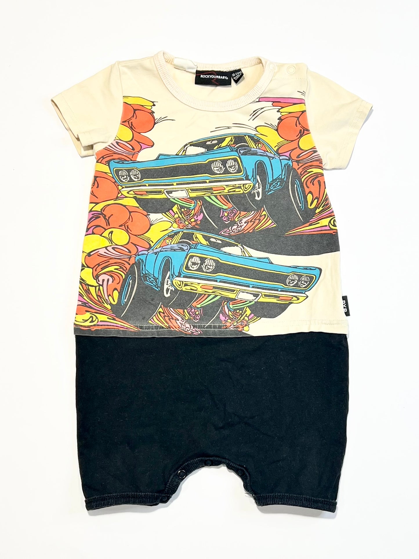 Burn rubber romper - Size 2