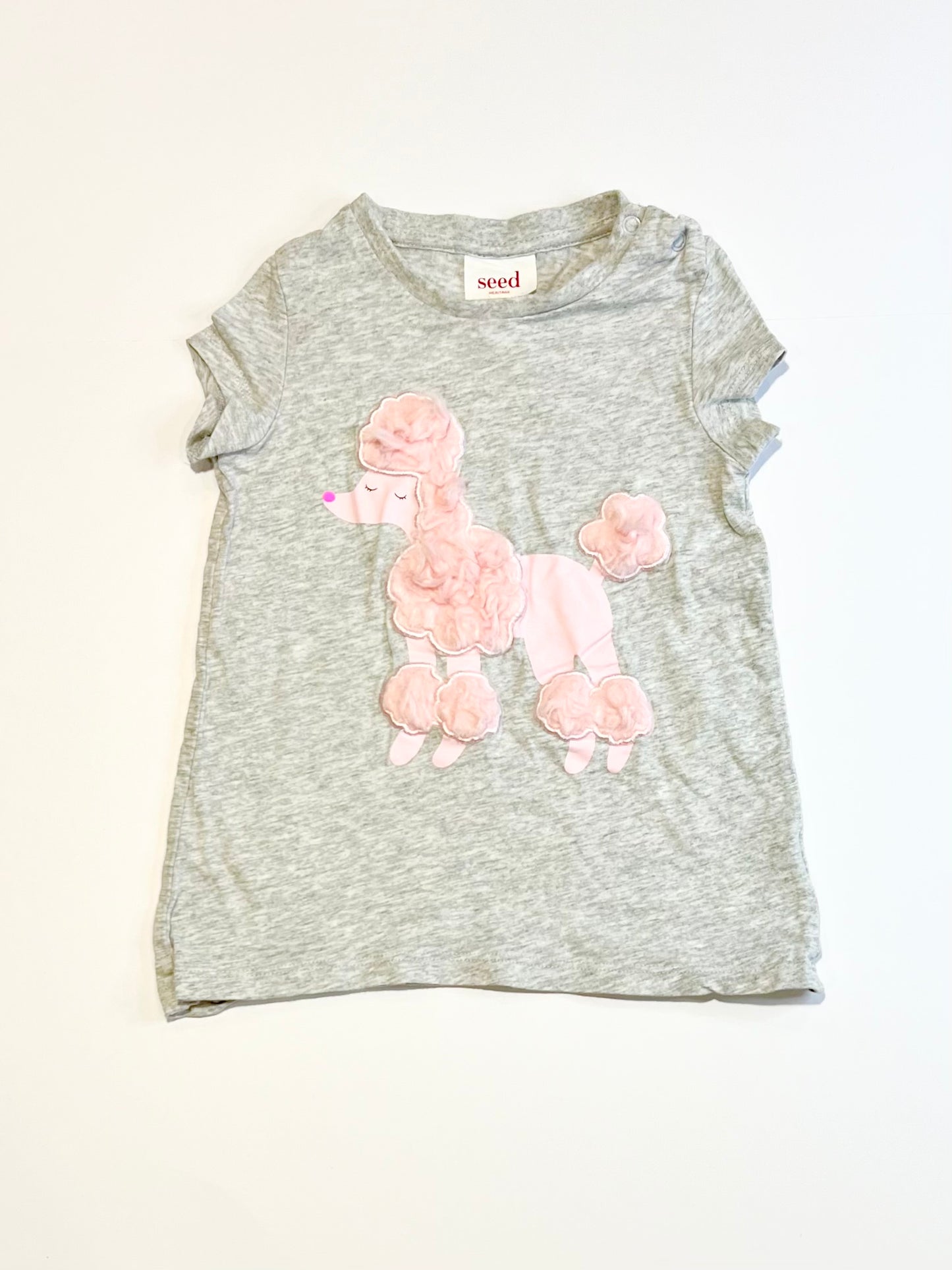 Pink poodle tee - Size 2