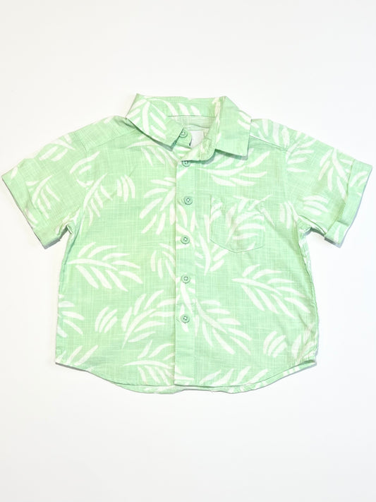 Woven leafy shirt - Size 2