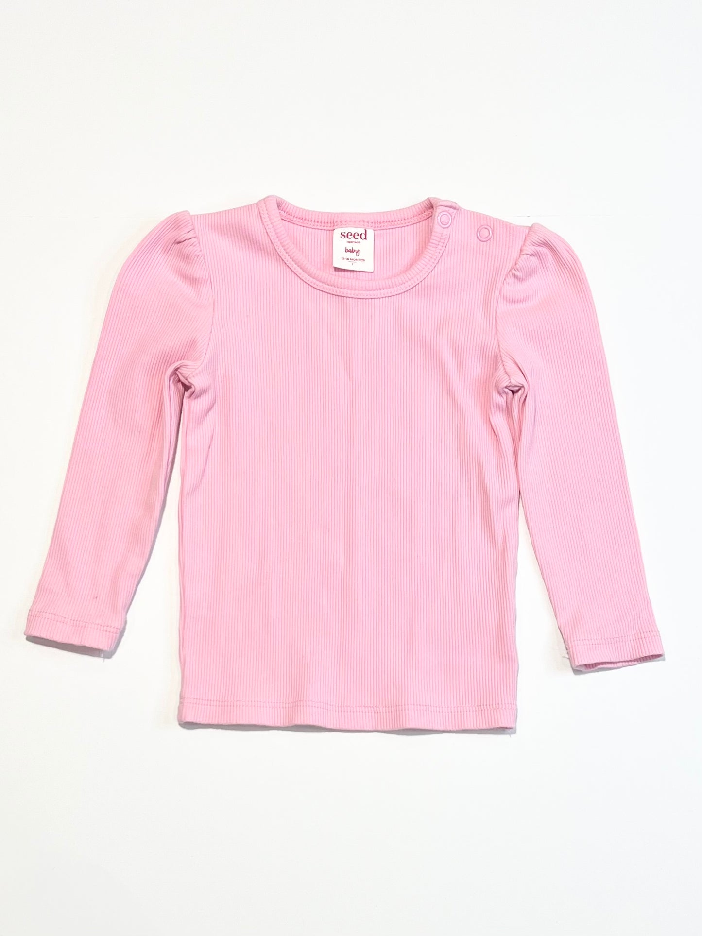 Pink ribbed top - Size 1