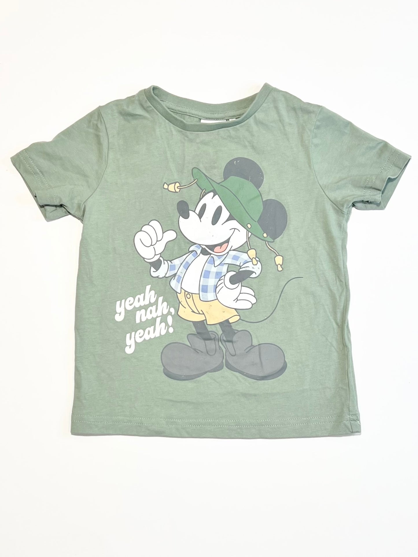 Green Mickey tee - Size 2