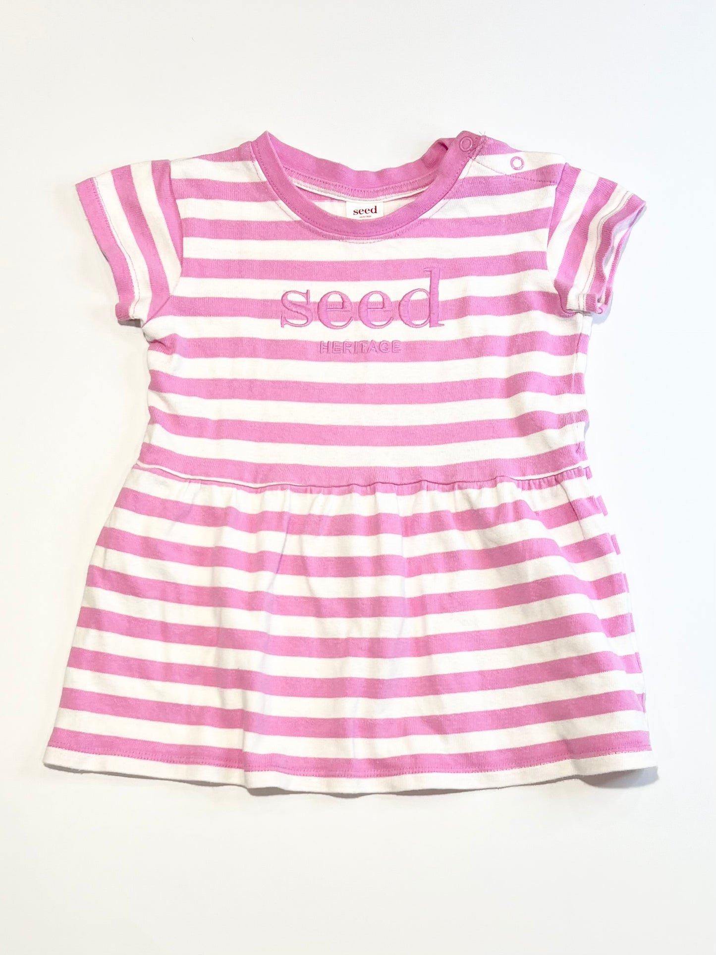 Striped jersey dress - Size 2