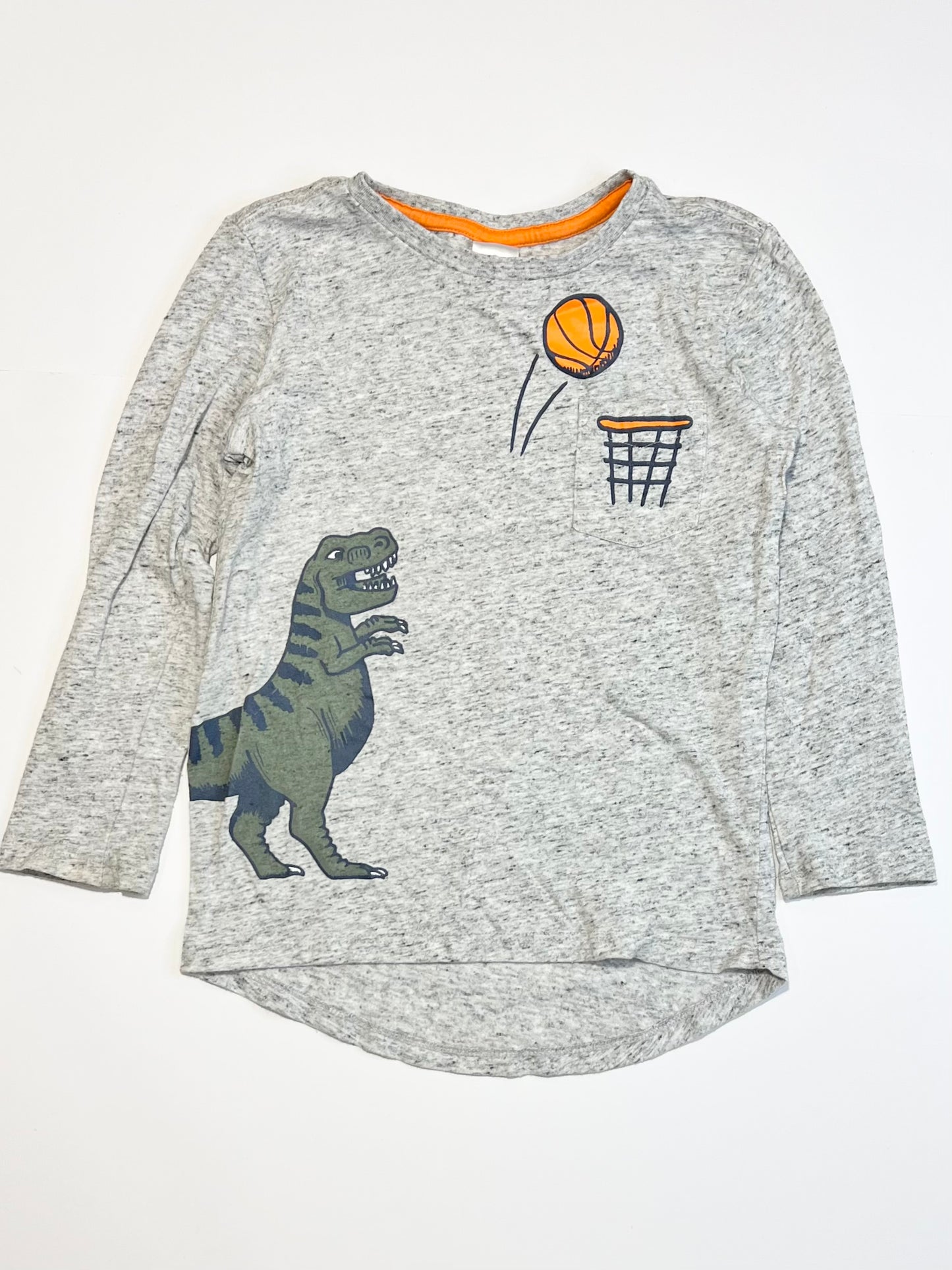 Grey dino top - Size 5