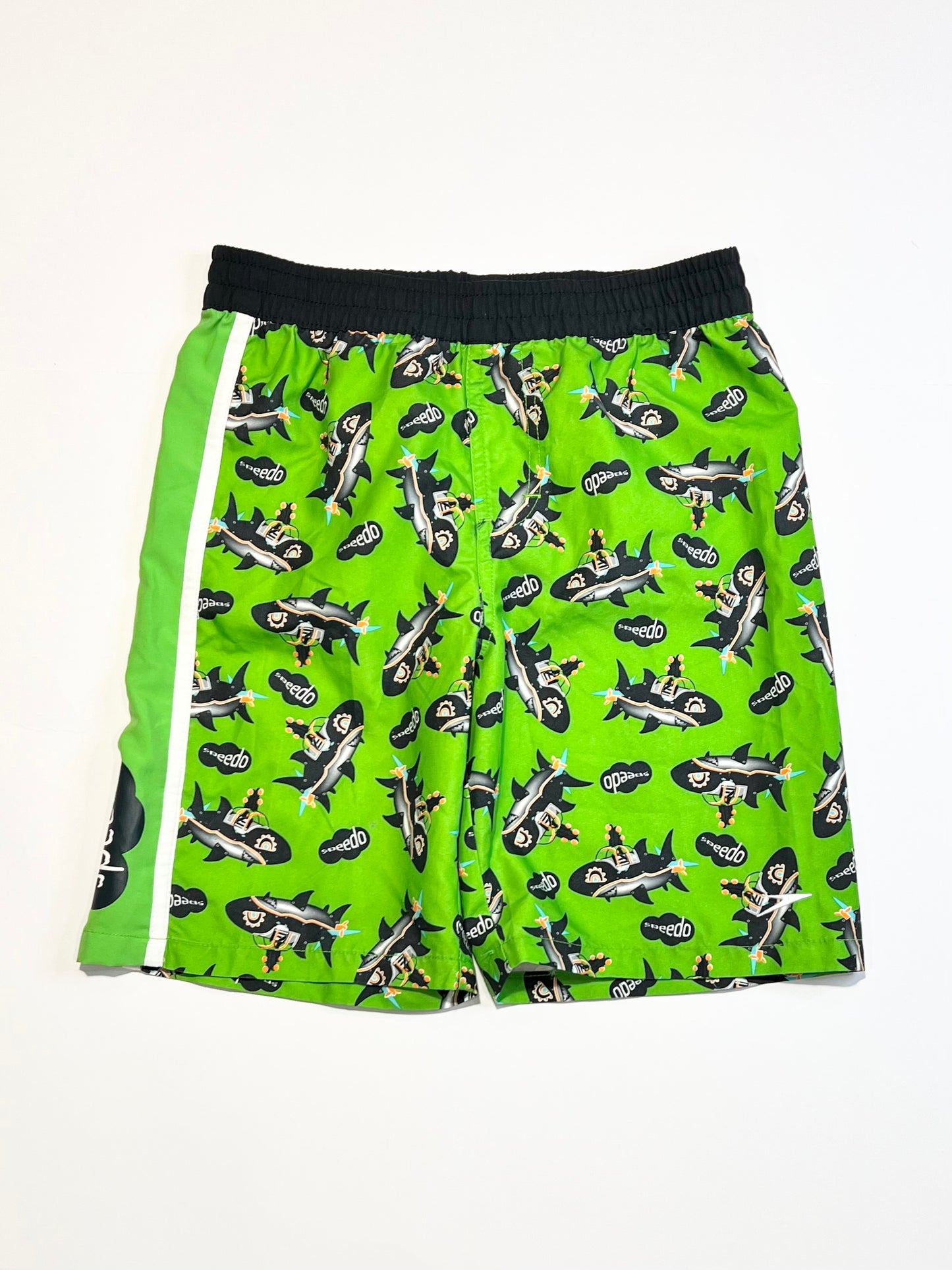 Green sharks boardies - Size 5