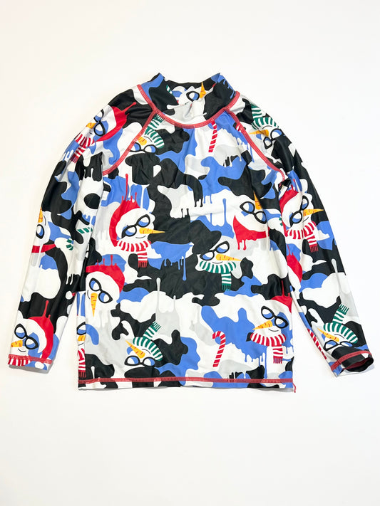 Christmas snowman rashie - Size 5