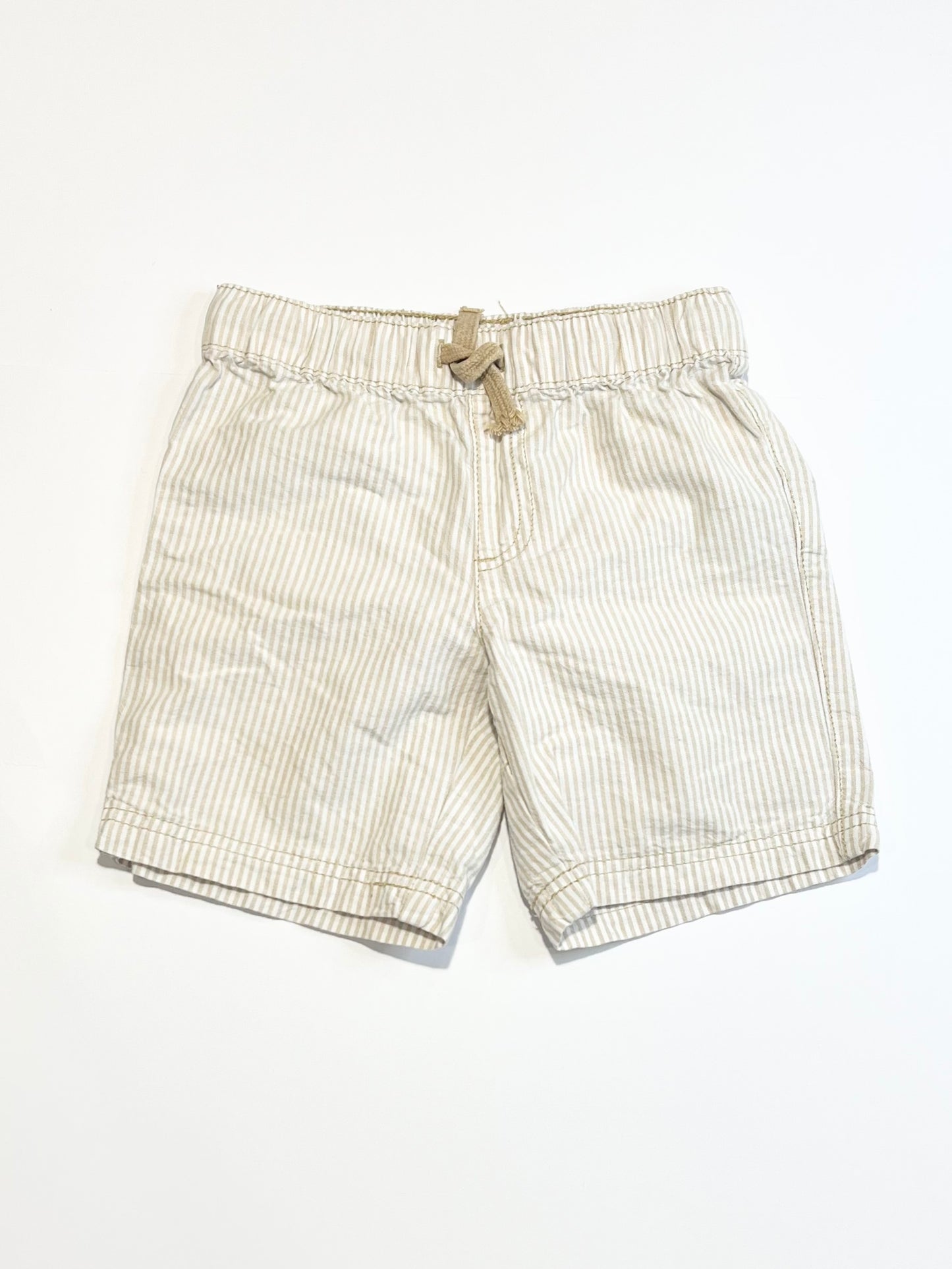 Striped woven shorts - Size 5
