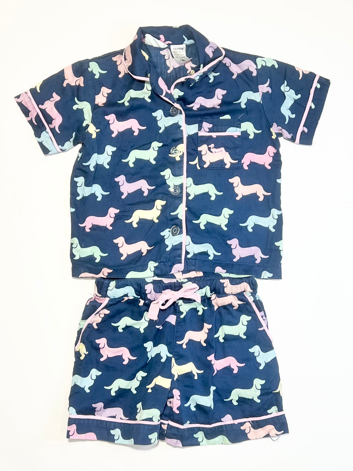 Sausage dog pyjamas - Size 2