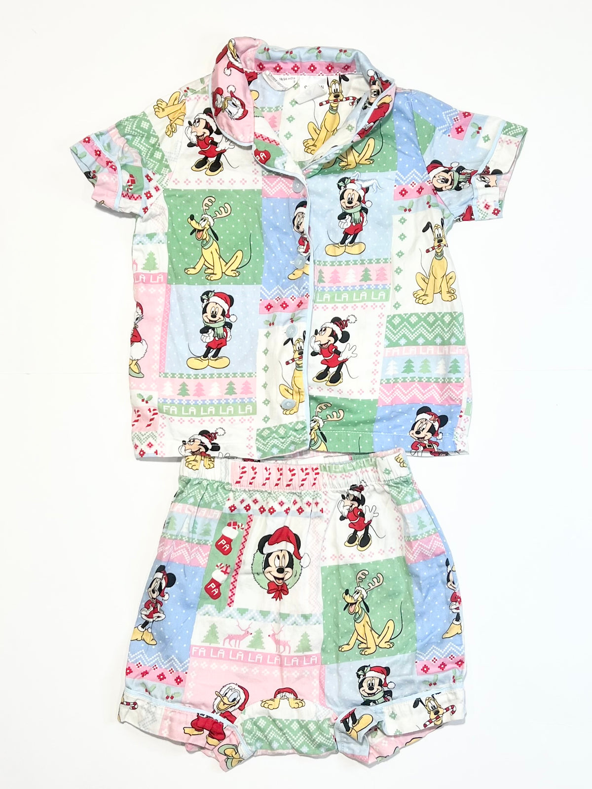Christmas Mickey pyjamas - Size 2