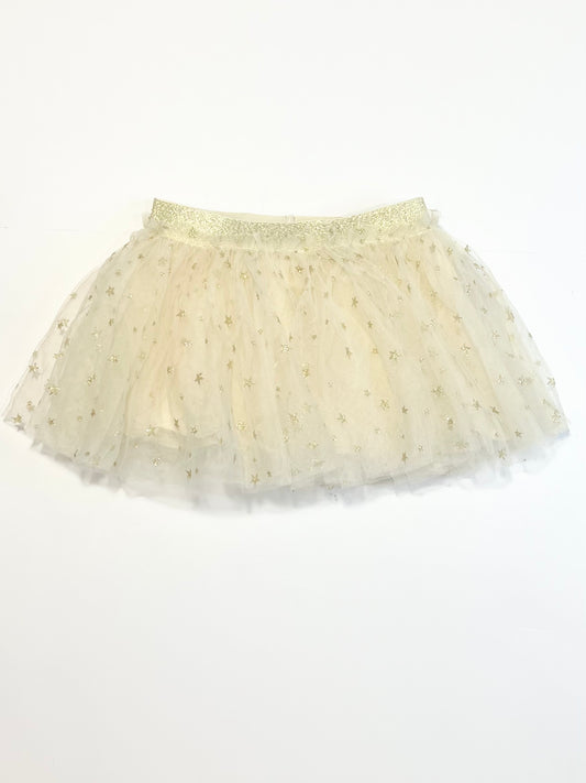 Glitter stars tulle skirt - Size 2