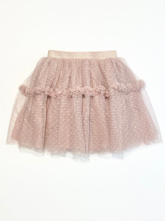 Dusty pink tulle skirt - Size 2