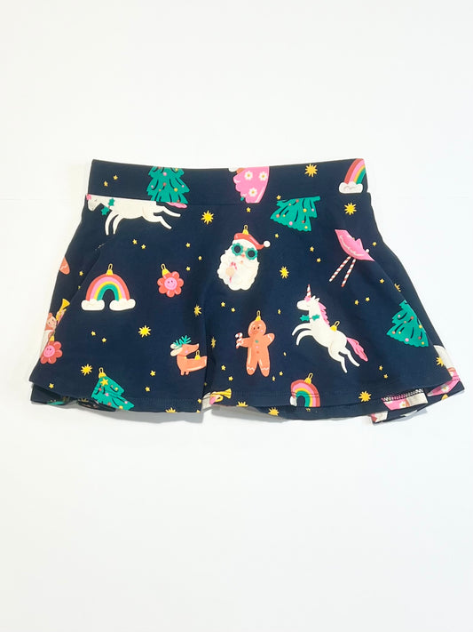 Christmas skater skort - Size 2