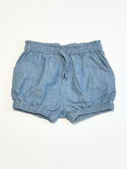Blue woven shorts - Size 2