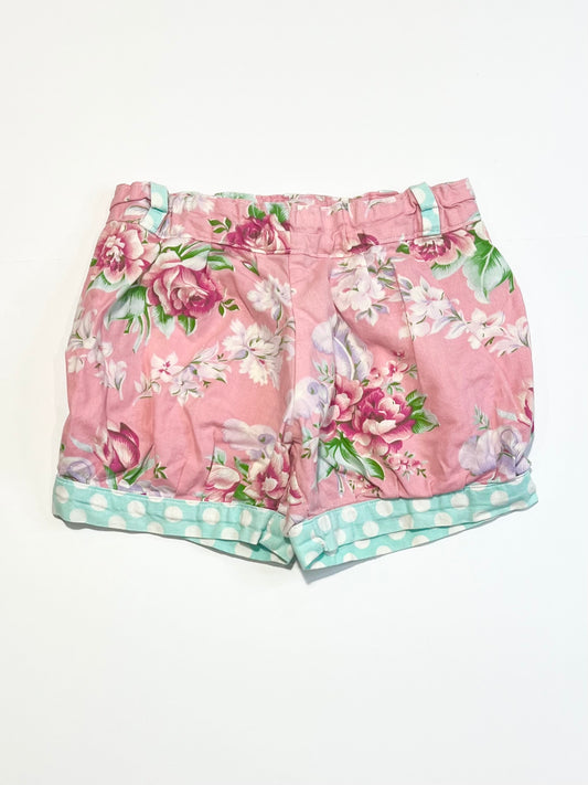 Floral cotton shorts - Size 2