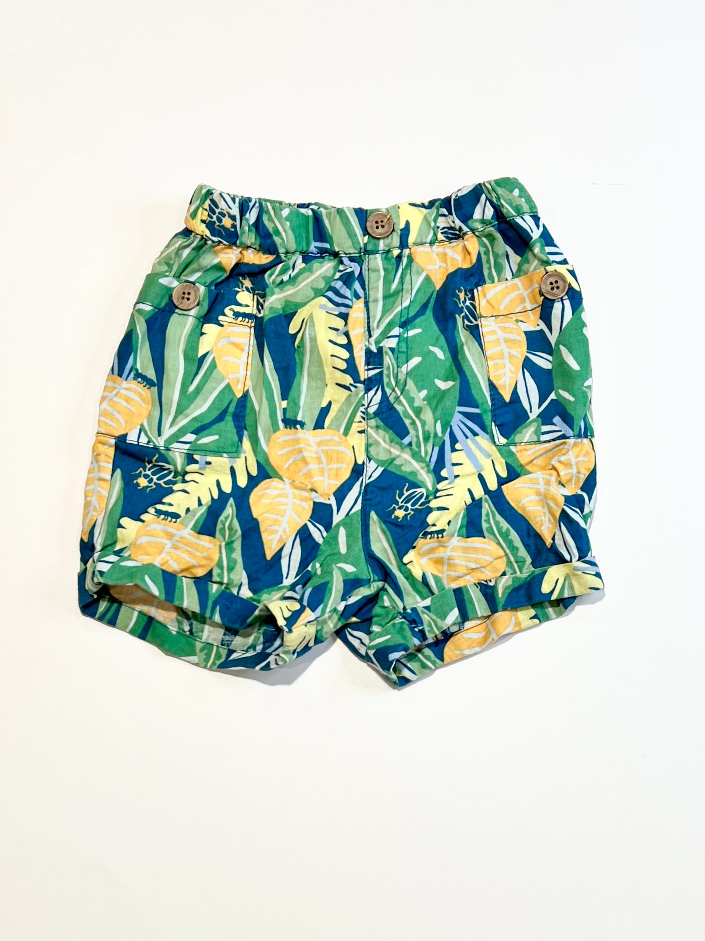 Woven leafy shorts - Size 1