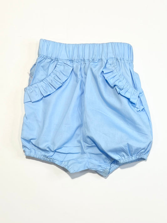Blue ruffle bloomers - Size 2