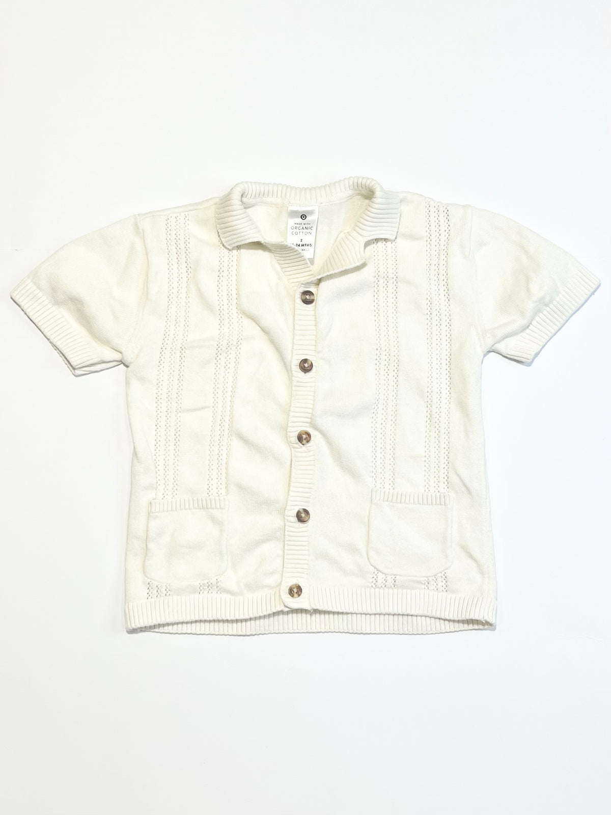 Pointelle knit shirt - Size 2