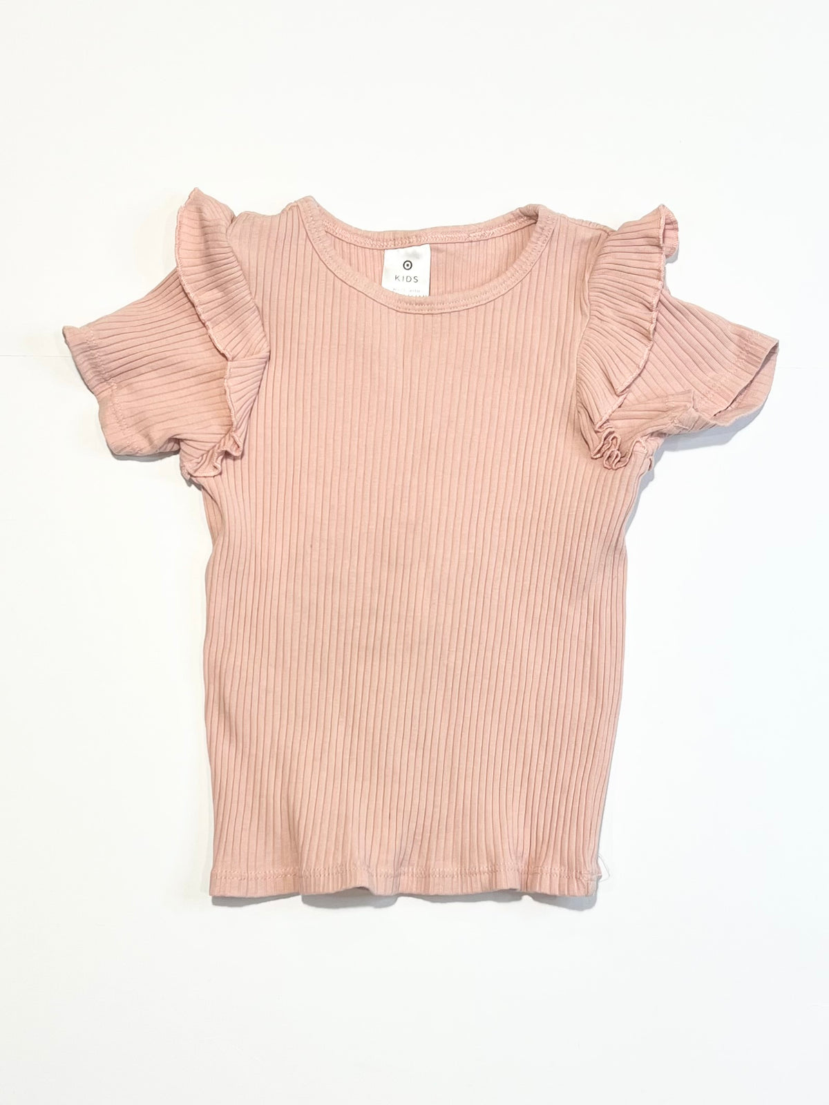Ribbed ruffle tee - Size 2