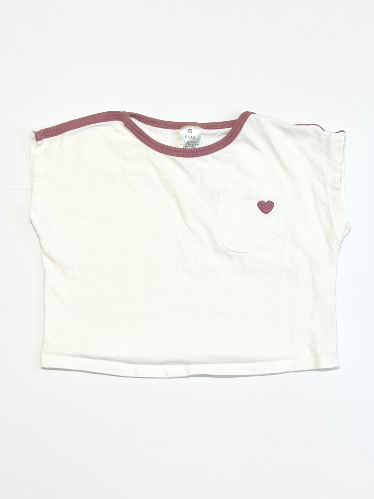 White boxy tee - Size 2