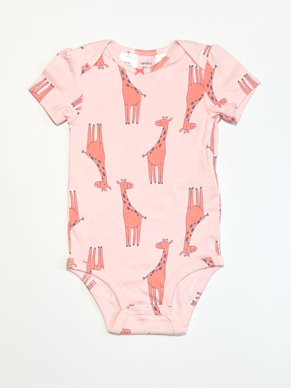 Pink giraffe bodysuit - Size 2