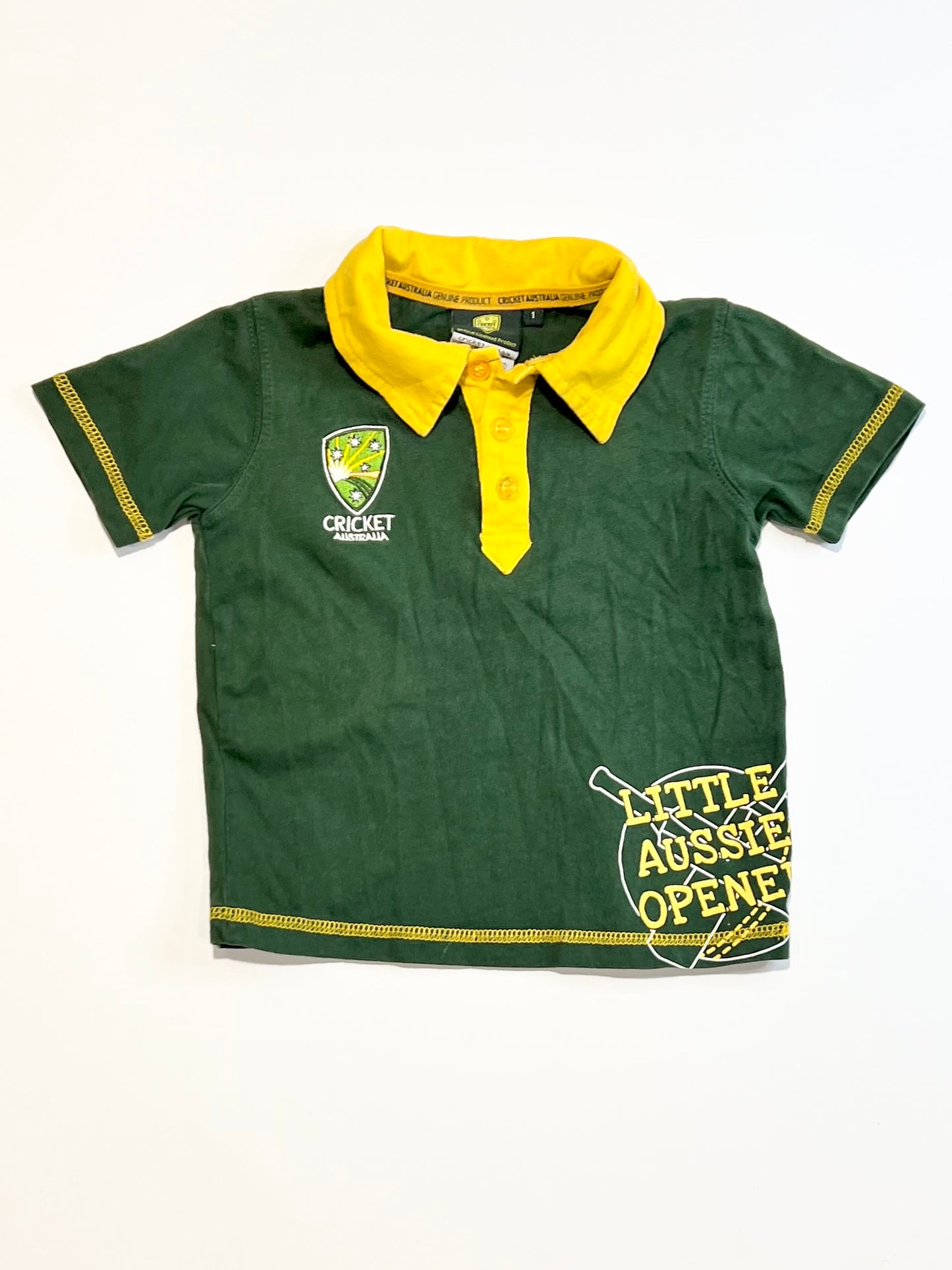 Aussie cricketer polo - Size 1