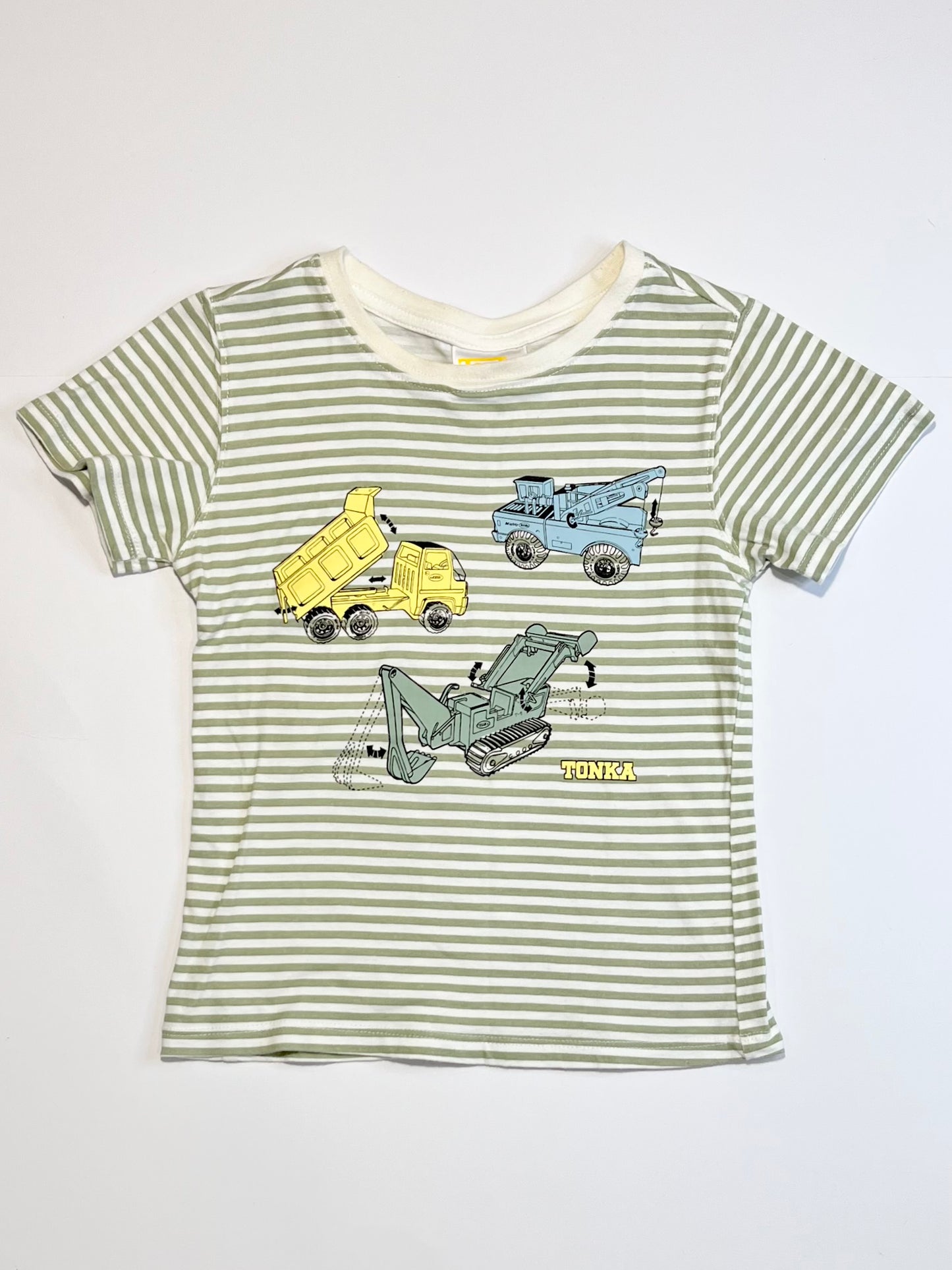 Striped trucks tee - Size 5