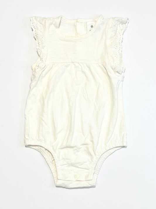 White ruffle bodysuit - Size 2