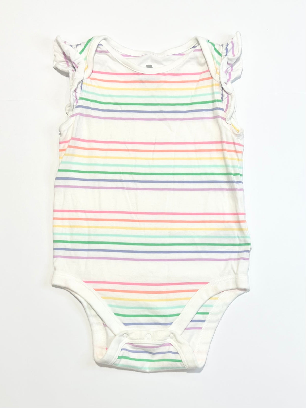 Striped ruffle bodysuit - Size 2
