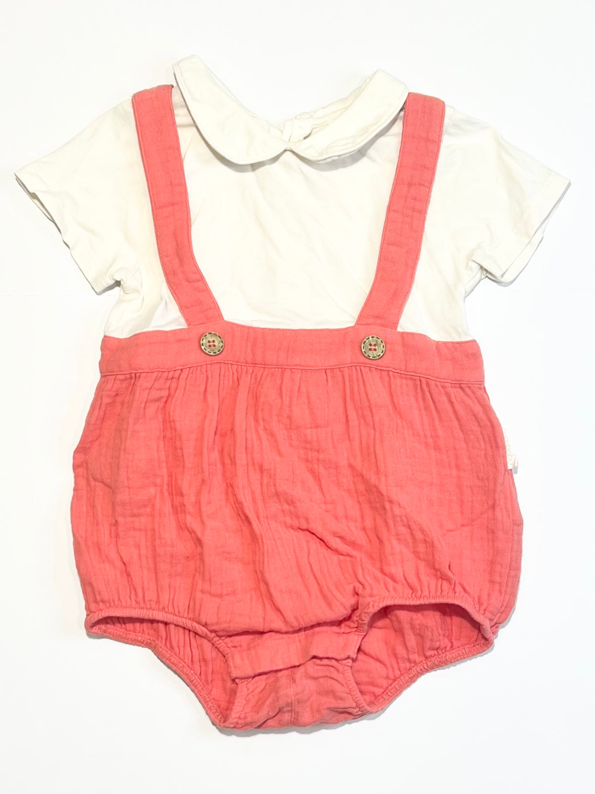 Muslin shirt romper - Size 2