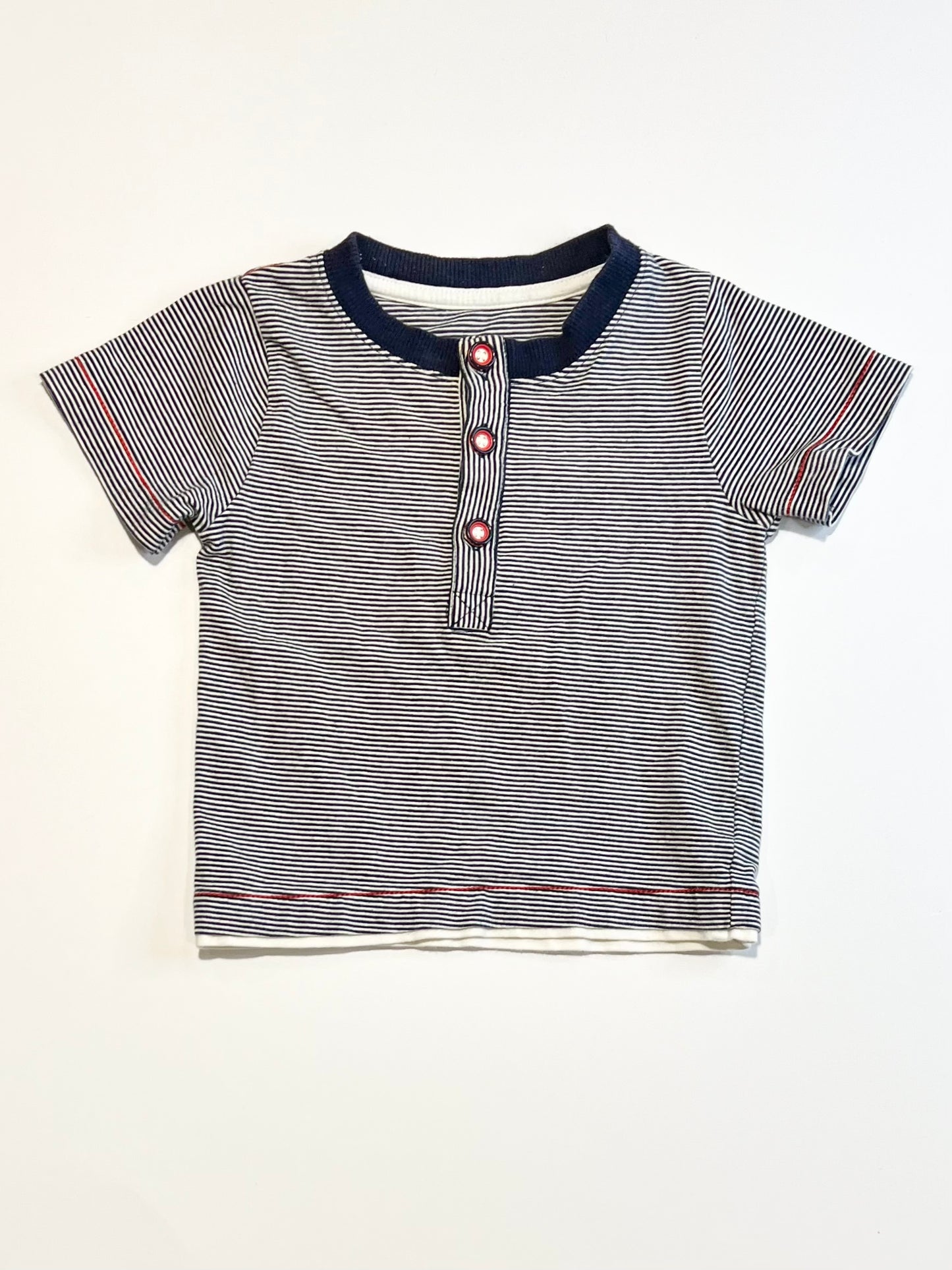 Striped henley tee - Size 1