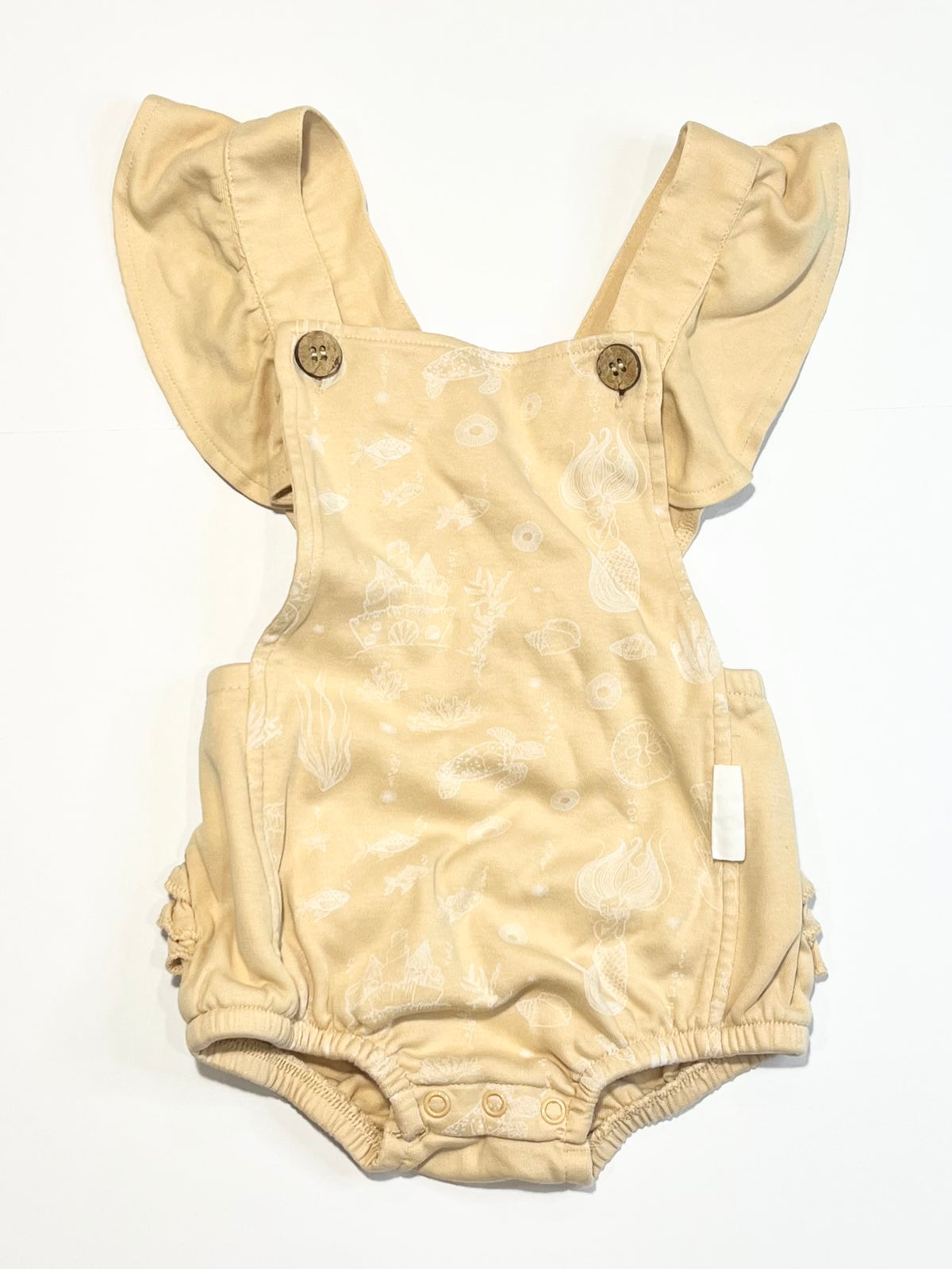 Jersey ruffle romper - Size 2-3