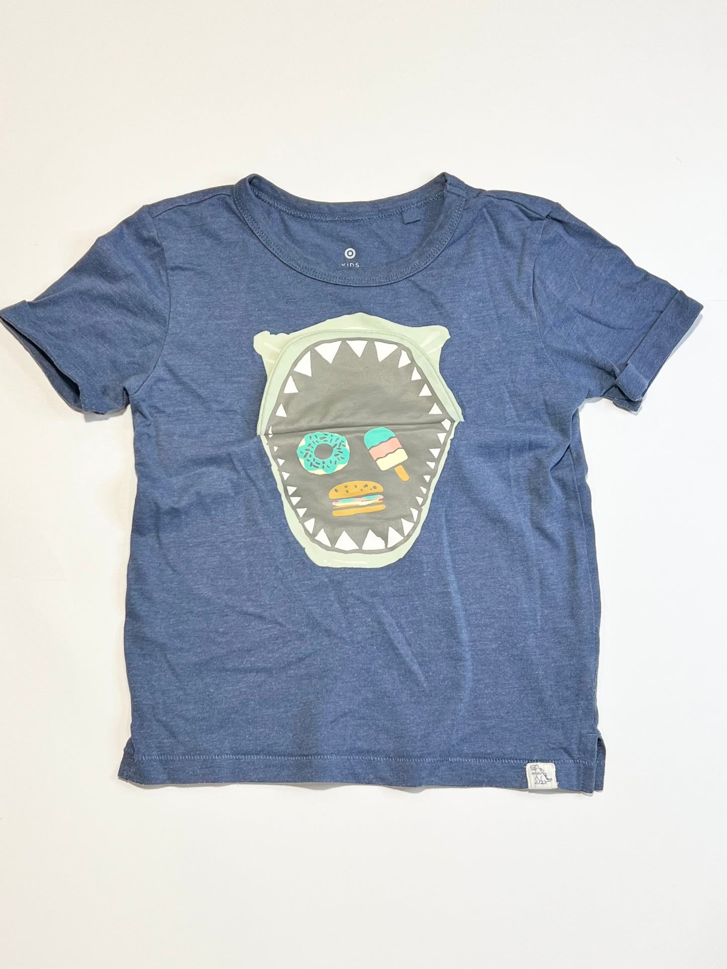 Blue dinosaur tee - Size 5