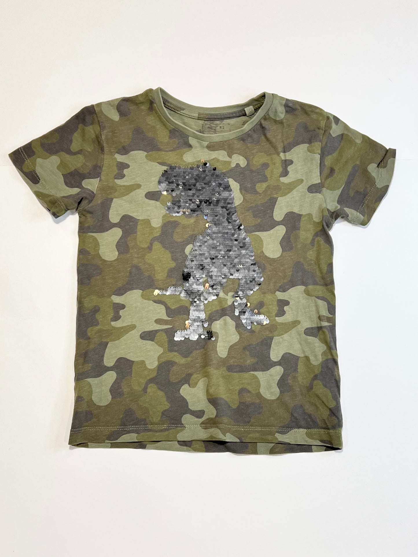 Sequined dino tee - Size 5