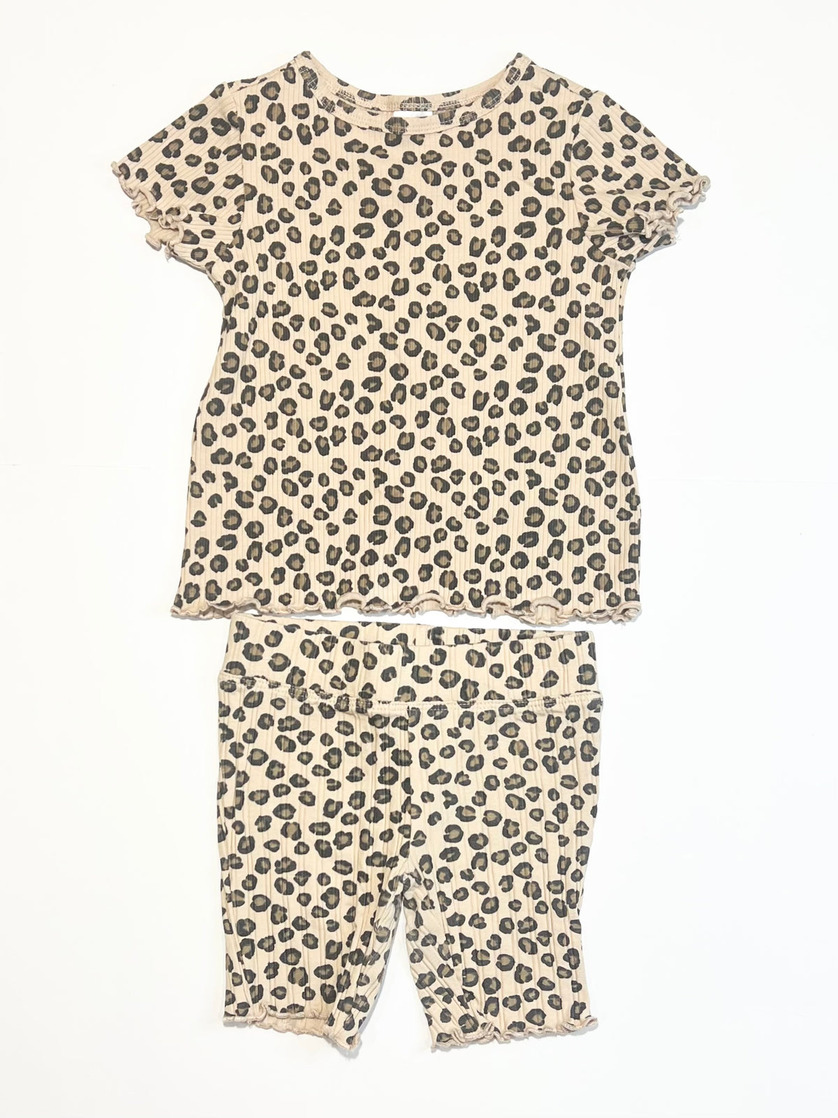 Ribbed animal print set - Size 2