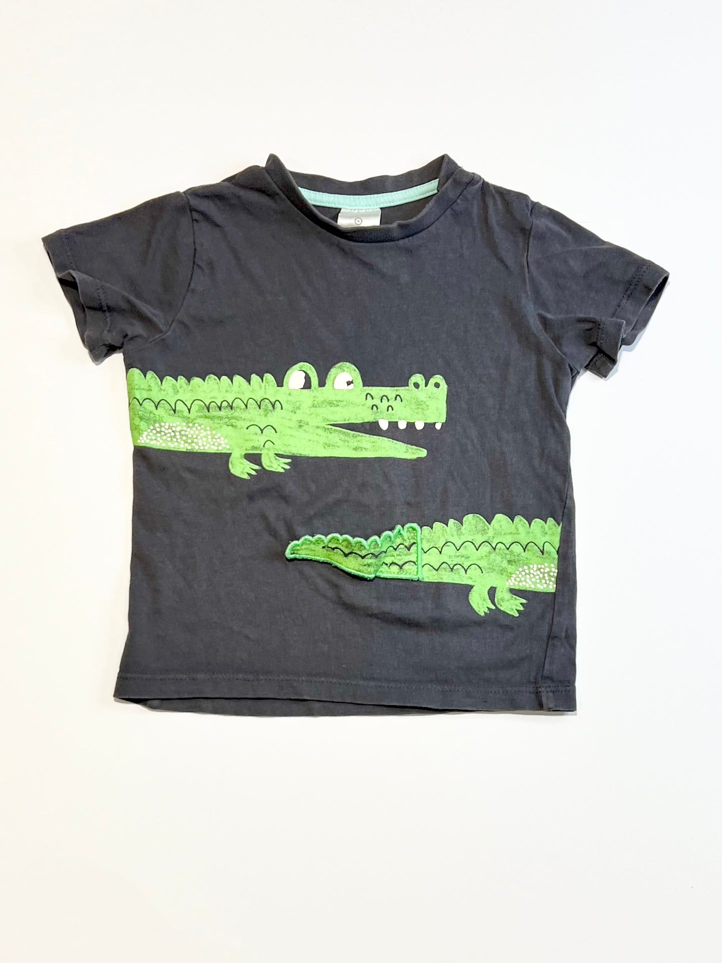 Grey croc tee - Size 1
