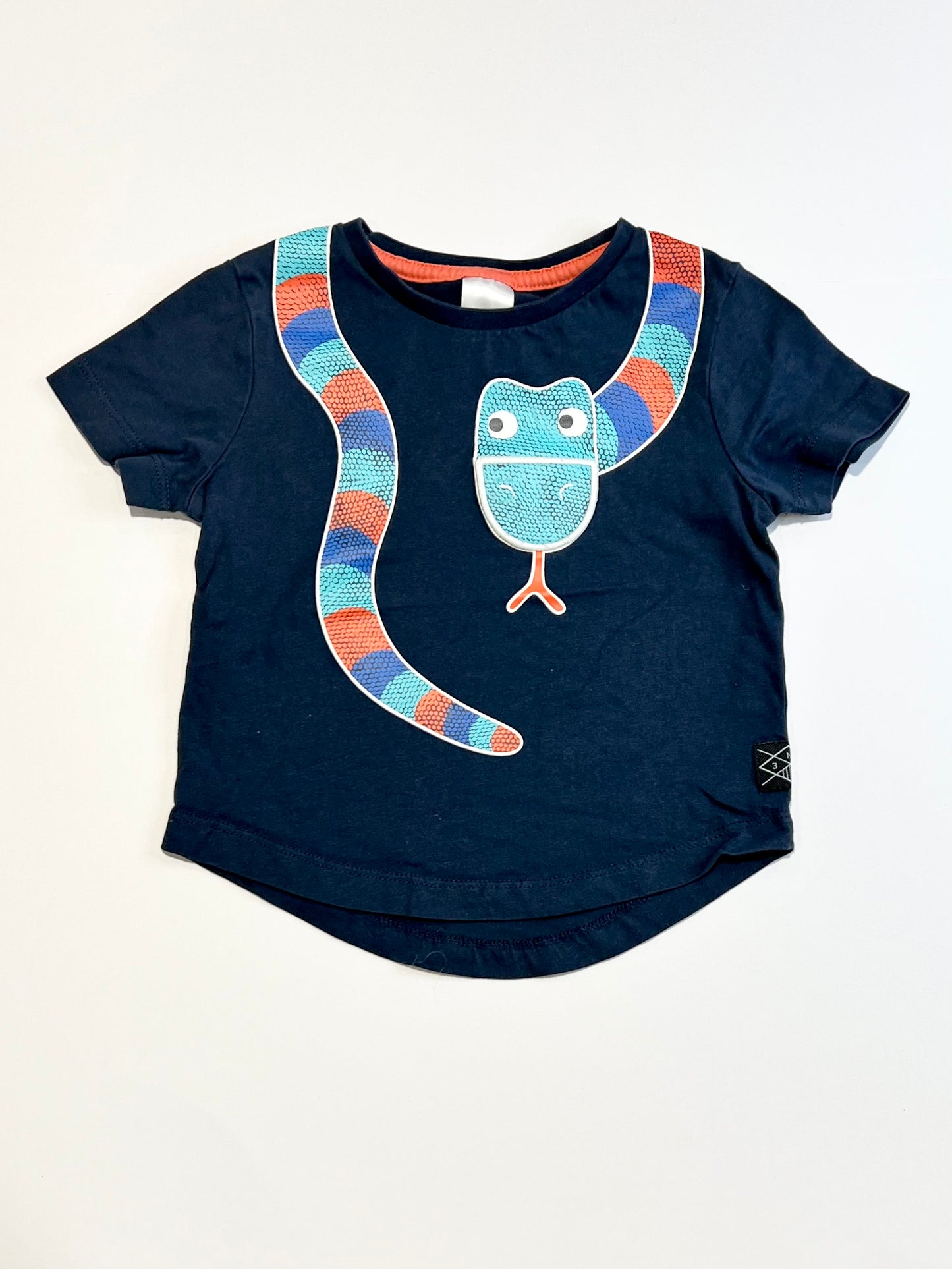 Navy snake tee - Size 1
