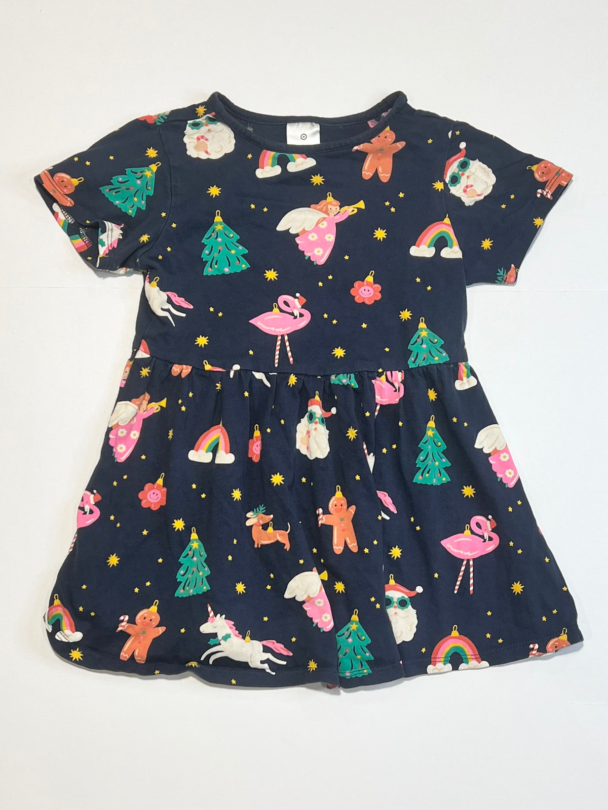 Christmas jersey dress - Size 2