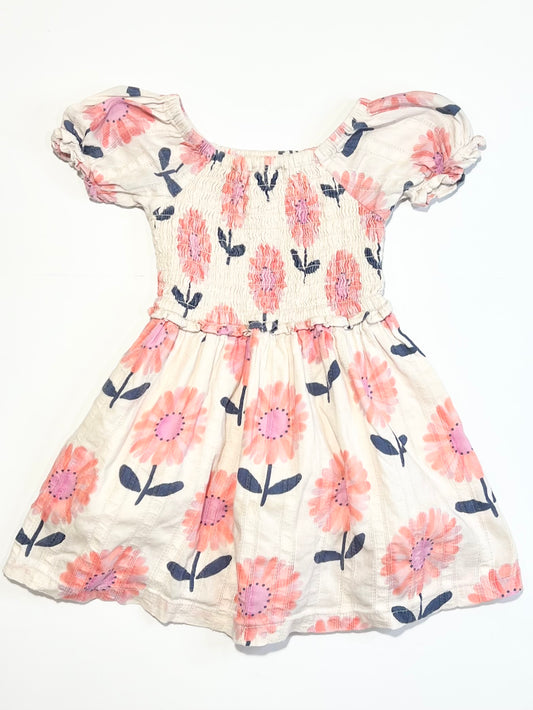 Floral ruched dress - Size 2