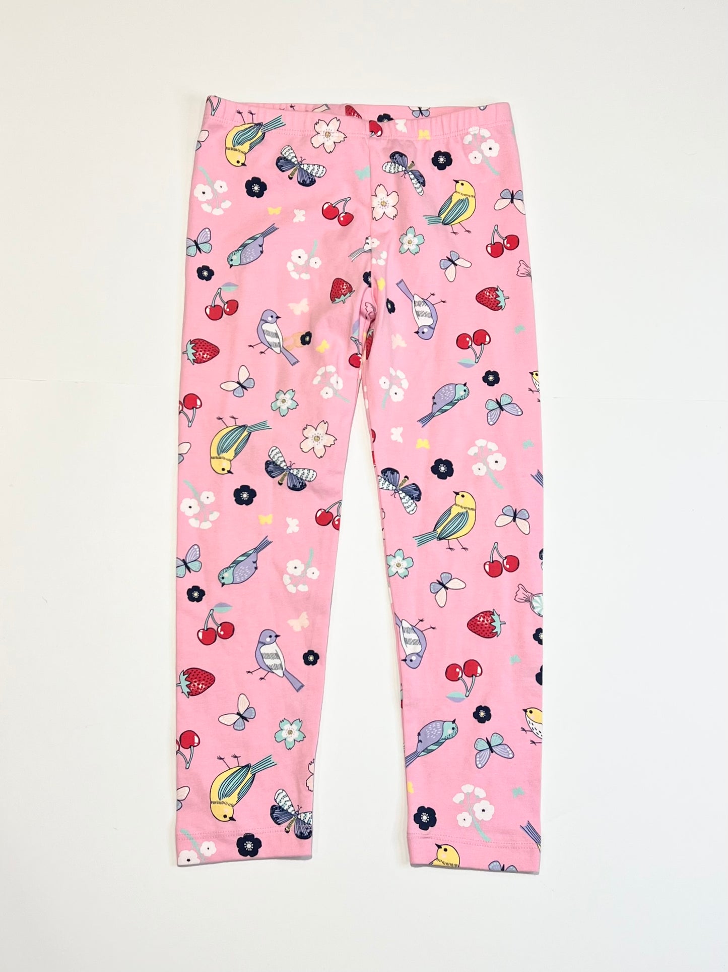 Pink bird leggings - Size 5