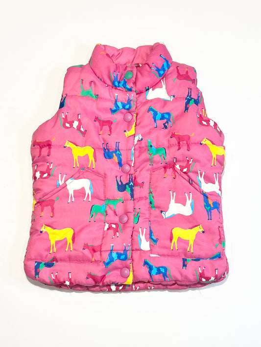 Horses puffer vest - Size 5