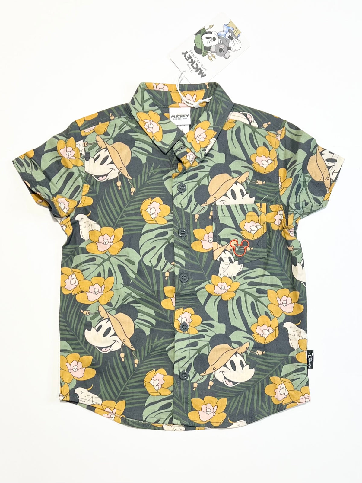 Leafy Mickey shirt brand new - Size 3