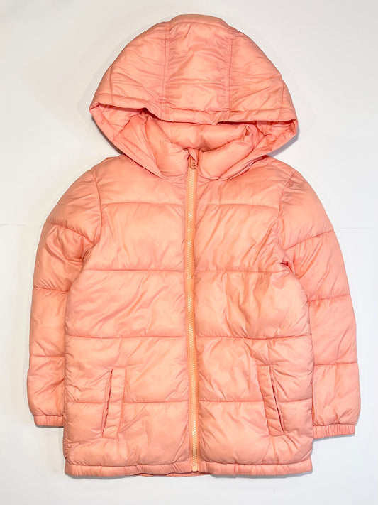 Pink puffer jacket - Size 5-6
