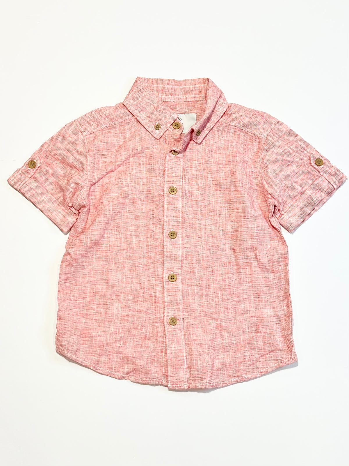 Red textured shirt - Size 3